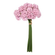 Artificial Ball Hydrangea Silk Flower with Bendable Stems, Berry Wine