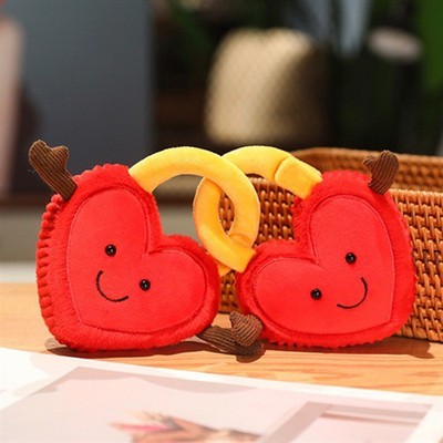 1/2PCS Cute Concentric Lock Plush Toys Dolls For Close Friend Valentine's Day