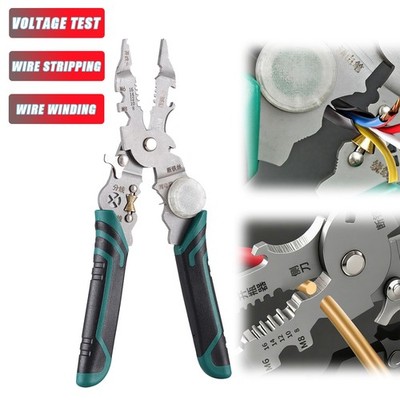 14in1 Multi-Function Wire Stripper Tester   Foldable Plier with Voltage Tester