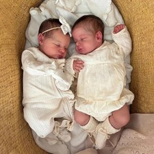 Anano Reborn Baby Dolls Twins 19 in Full Body Realistic Newborn Cuddle Toy