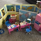 1986 Barbie Travel Agent Playset Vintage Arco Playset Opened Box