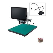 HOZAN L-KIT564 Microscope with Monitor 2.2x-5.8x Magnification Flexible Arm