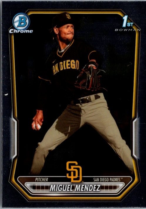 Miguel Mendez #BCP-107 Baseball Cards 2026 Bowman Chrome Prospect trading card — raw and PSA graded price guide