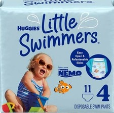Huggies Little Swimmers Disposable Swim Pants Size 4 24-34 lbs 11 Count