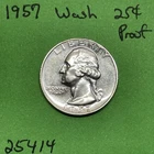 1957 Washington Quarter 25c Gem Proof 90% Silver