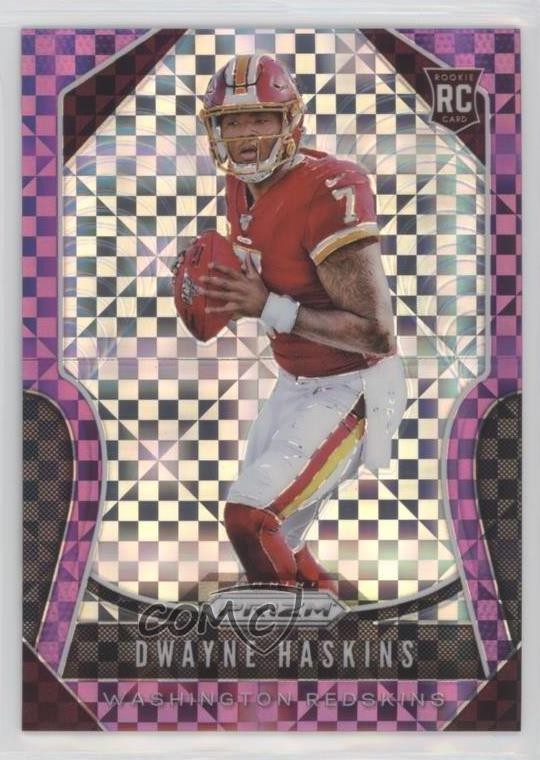 2019 Panini Prizm Rookies Purple Power 40/49 Dwayne Haskins #303 Rookie RC 4f5