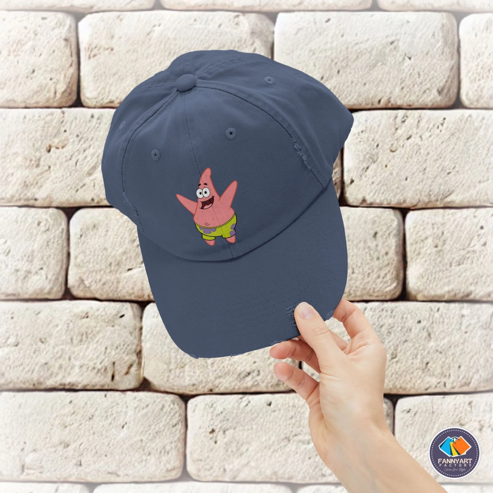 Patrick Star Unisex Distressed Cap