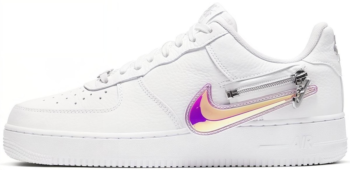 Nike Air Force 1 '07 Premium Zip Swoosh - White for Sale