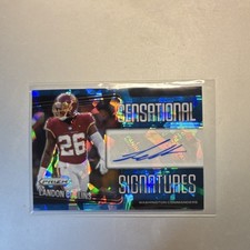Panini Prizm Sensational Signatures Landon Collins Commanders  /99 #SEN-40 NFL 
