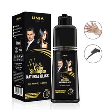 3 in 1 Natural Color Shampoo for Hair Dye-Ammonia-Free Hair Dye for Women  Men