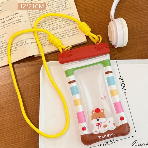 Touch Screen Hanging on Neck Phone Bag PVC Mobile Phone Pouch Travel - 第 17/18 張圖片