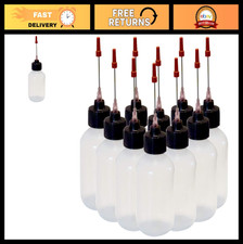 10 Pack 2oz Plastic Squeeze Bottles with 1.5" Stainless Steel Applicators