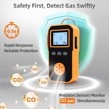 Carbon Monoxide Meter,CO Gas Leak Detector, 0-1000ppm Monitor with 2 Level
