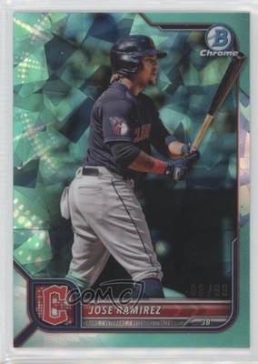 2022 Bowman Chrome Sapphire Aqua 8/99 Jose Ramirez #63 00a4