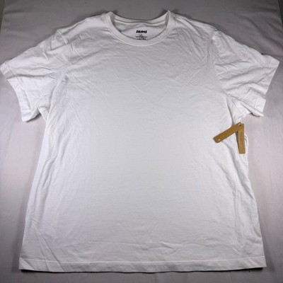 Skims Mens Cotton Classic T-Shirt Chalk White TP-TSH-5701M Size 2X NWT