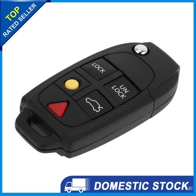 X AUTOHAUX 433MHz Remote Ignition Transponder Key Fob for Volvo XC90 XC70