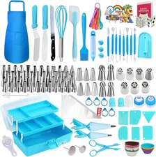 Cake Decorating Tools Supplies Kit 368piece Piping Bags And Tips Set Baking Supp