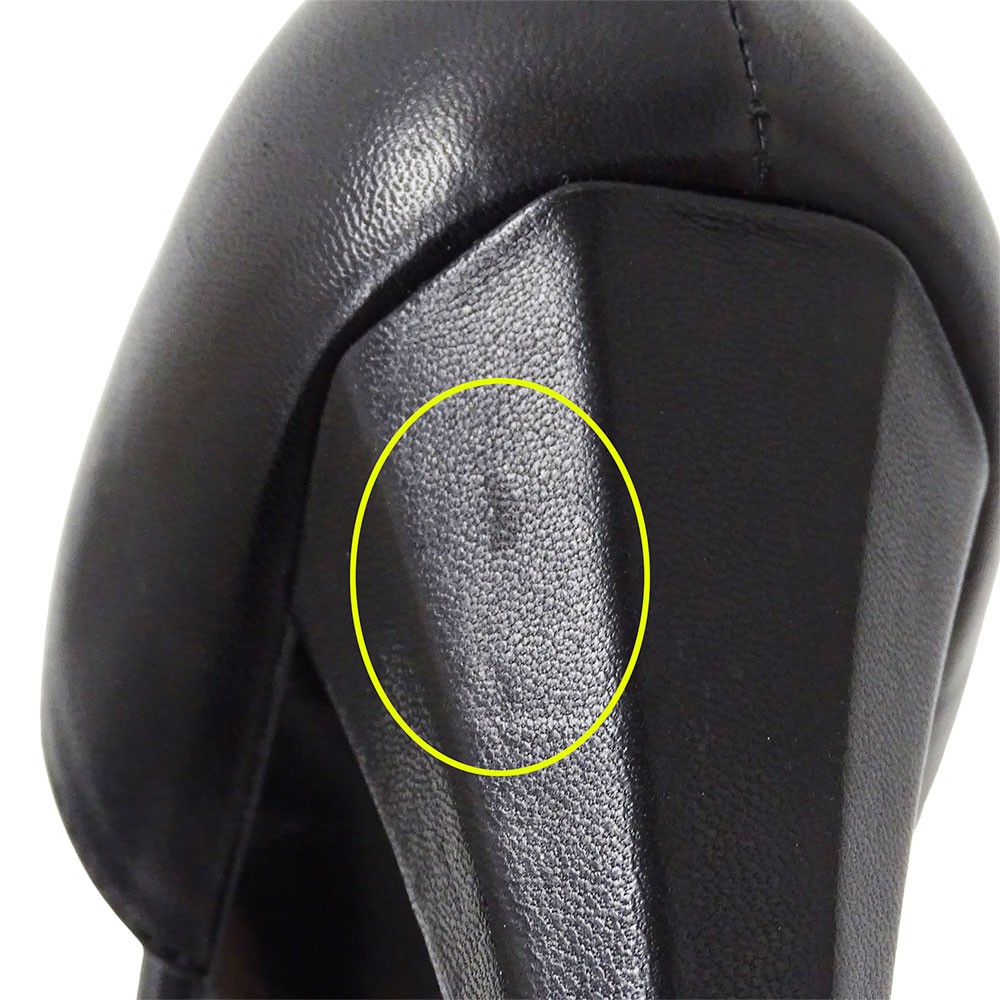 CHANEL Shoes Pumps Heel Cocomark EU 36 US 6 Leather Black Authentic thumbnail 9