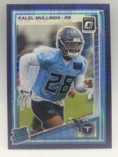 2025 Panini Donruss Optic Rated Rookie Kalel Mullings #262 Titans Purple Shock