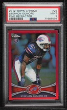 2012 Topps Chrome BCA Refractor /399 Stephon Gilmore #26 PSA 9 MINT 7xr