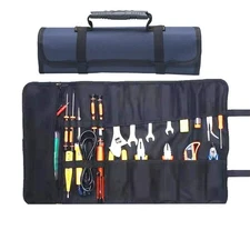 23 Pocket Tool Bag Roll Up, Tool Organizer for Men gift, Portable Tool Storag...