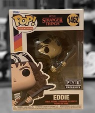 UNRELEASED FUNKO POP EDDIE 1462 METALLIC FYE EXCLUSIVE STRANGER THINGS NETFLIX