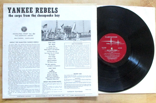 AMERICAN LEGION DRUM & BUGLE CORPS LP YANKEE REBELS BALTIMORE 1962 - Picture 2 of 2