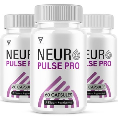 (3 Pack) Neuro Pulse Pro Brain Support, NeuroPulsePro Supplement (180 Capsules)