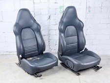 Porsche Boxster S 986 911 996 Wingback Interior Seat Set Blue Leather Cai10334 Porsche Boxster S 986 911 996 Wingback Interior Seat Set Blue Leather Cai10334