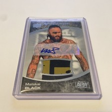 2021 AEW Spectrum Auto Memorabilia Aleister Malakai Black #37 Rookie /20 