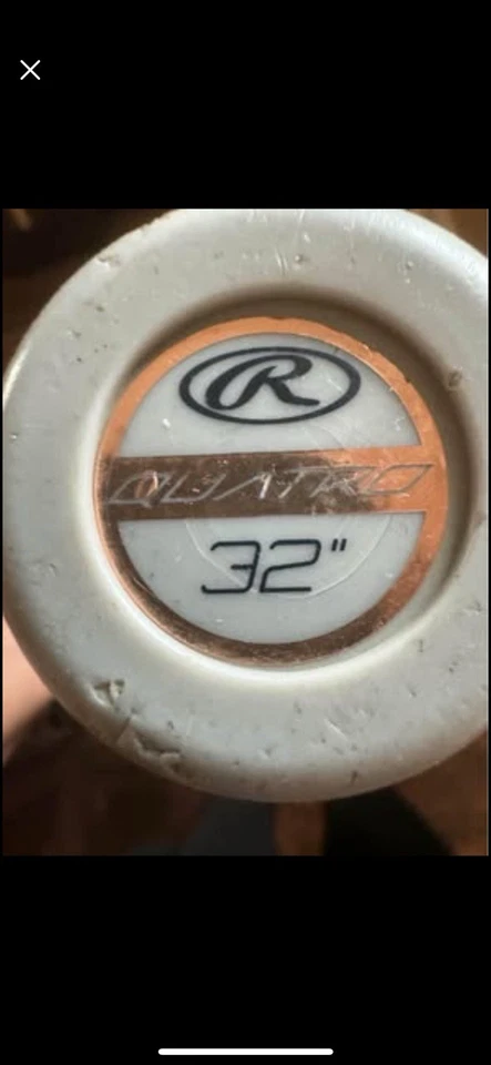 ¡Bate lanzamiento rápido Rawling Quarto! Usado en 1 juego y éxitos para romperlo solamente. Foto 2 de 4