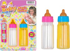 Magic Baby Doll Bottles Milk Bottle and Juice Bottle, Great Baby Doll Accessorie