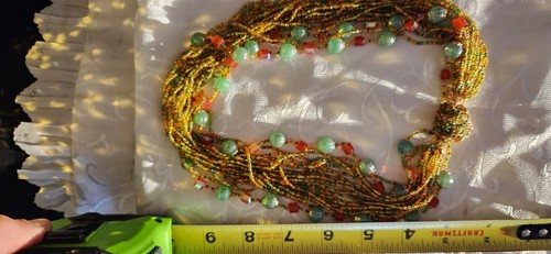 Vintage Beautiful Beaded Layered Necklace