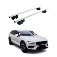 DachträGer GepäCkträGer FüR Volvo V60 Cross Country 2017-2023 ABE Silber 2X