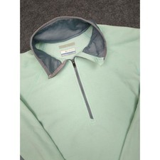 Columbia Womens Fleece Pullover 1/4 Zip Long Sleeve Top Athletic L