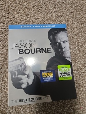 Jason Bourne (Blu-Ray / DVD / Digital, 2016) Matt Damon  ~NEW & SEALED ~