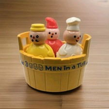 Fisher Price 3 Men in a Tub Bath Toy Vintage Set Barrel  Figures Complete Rare