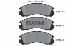 Front Brake Pad Set Fits Citroen Mitsubishi Textar 2136301 1 Year Warranty