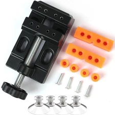 Mini Bench Clamp Flat Table Vice Adjustable Drill Press Vice for Jewelry Watch