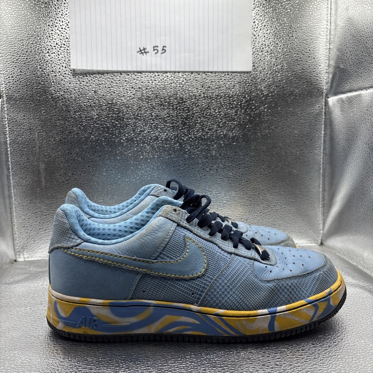 Size 9.5 - Nike Air Force 1 Premium 07 Blue for sale online | eBay