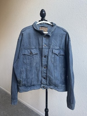 Vintage Quality Jeans XL grey-ish blue 100% Cotton denim jacket