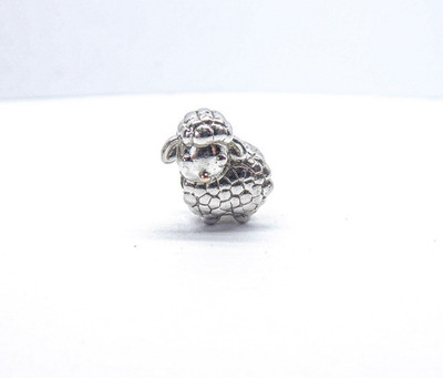 Clogau walisisches Gold Sterlingsilber & 9 kt Rotgold Lamm Perlen Charm