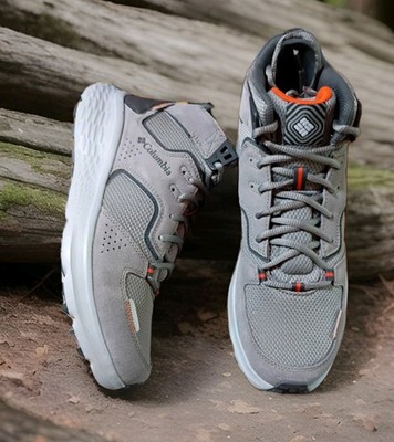 MENS Columbia Benson Omni Max Omni GRIP Mid Suede Hiking Shoe SZ