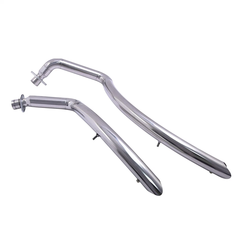 For Honda Shadow VT600 VLX400 VT600CD Deluxe Exhaust Muffler Pipes System Silver - Изображение 4 из 4