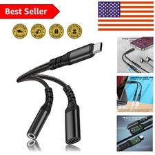 USB C Audio Adapter with 60W PD Quick Charge - Compatible with Latest Devices