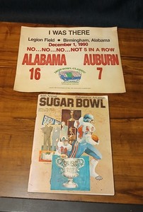 Alabama Sugar Bowl Magazine Signed Ricky Tucker Don Jacobs Major Ogilive