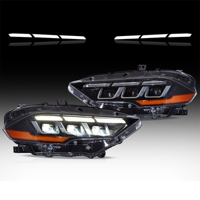 Vland LED-Scheinwerfer Für 2018-2023 Ford Mustang Head Lamp W/Startanimation DRL