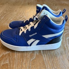 REEBOK Royal Prime Midi Blue White Youth Athletic Sneakers Size 4.5Y