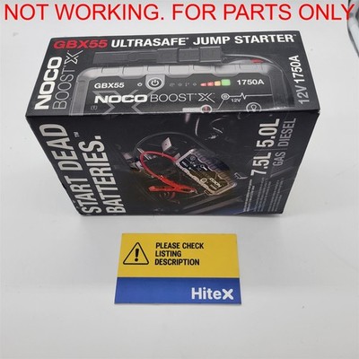NOCO Boost X GBX55: 1750A UltraSafe Jump Starter   12V [GBX55] -NOT WORKING-