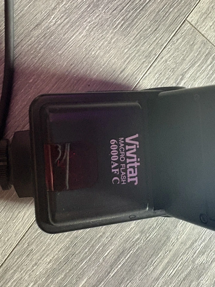 Vivitar Macro Flash Ring 6000AF C Canon Electronic Flash Unit - Tested Working - Image 2 of 4